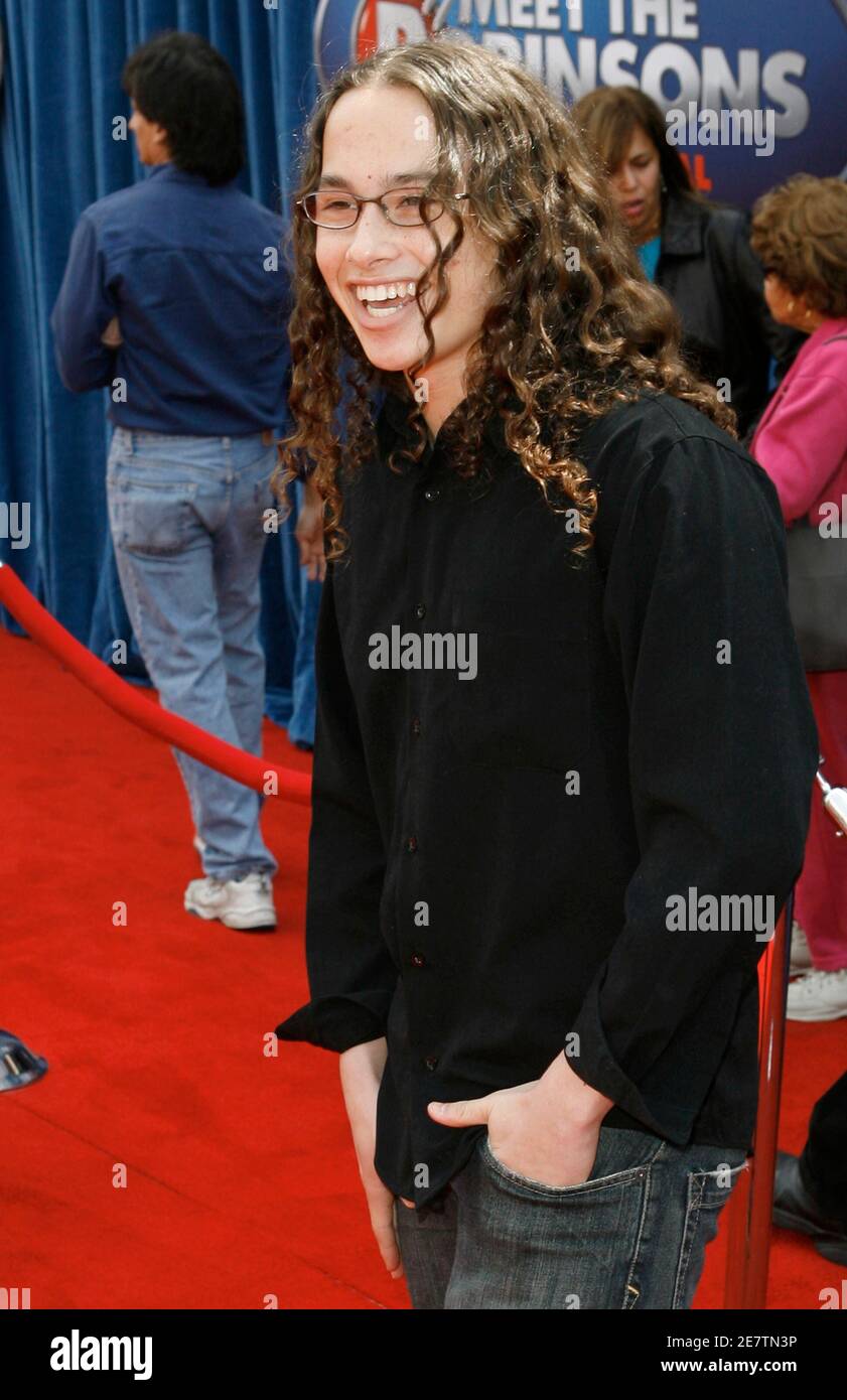 Schauspieler Wesley Singerman kommt bei der Premiere der '' treffen Sie das Robinsons'' in Hollywood 25. März 2007. REUTERS/Gus Ruelas (Vereinigte Staaten) Stockfoto