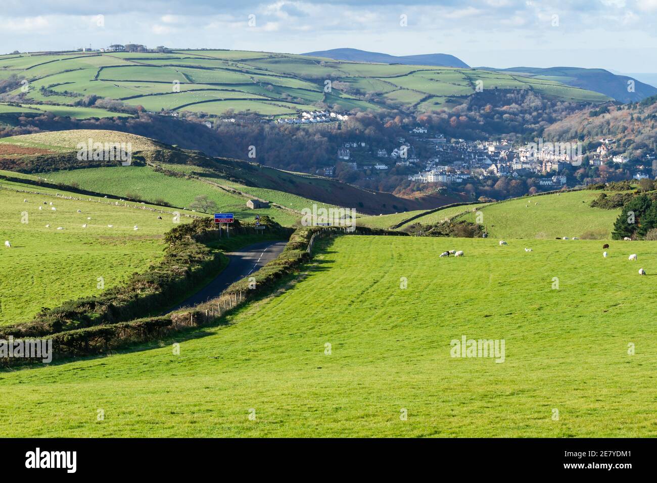 Countisbury Hill Stockfoto