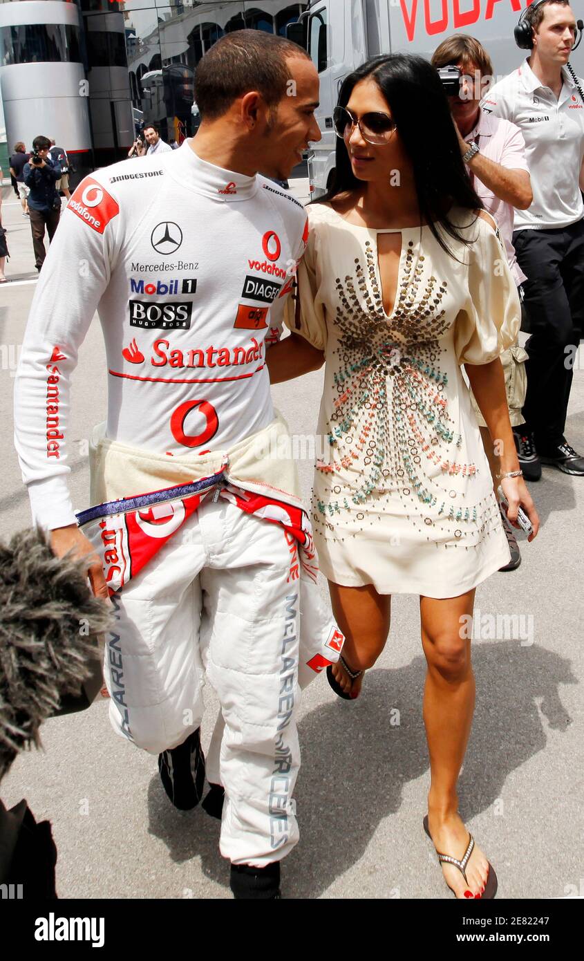 Lewis Hamilton Girlfriend Nicole Scherzinger Stockfotos Und Bilder Kaufen Alamy