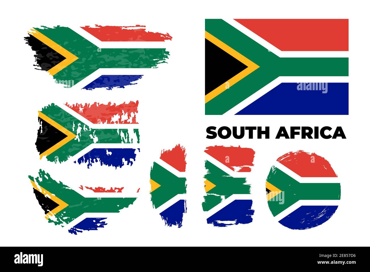 Happy Unabhängigkeitstag von Südafrika mit künstlerischen Aquarell Land Alarmmeldung Stock Vektor