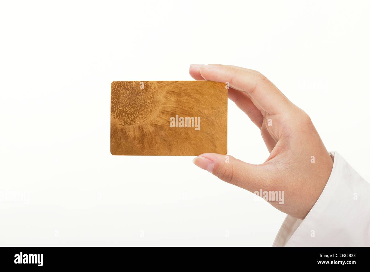 Hand halten Bankkarte hohe Qualität Foto Stockfoto