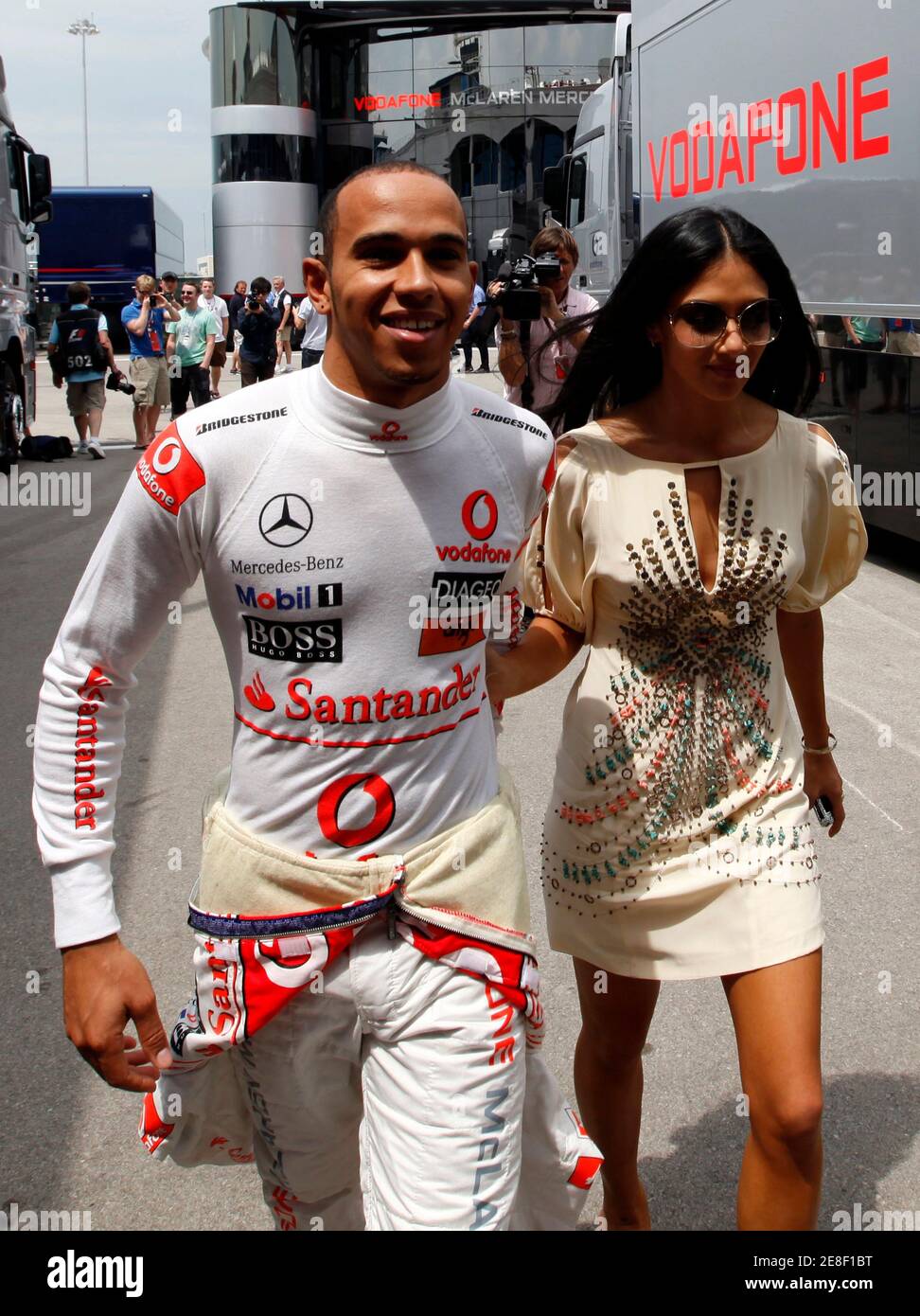 Lewis Hamilton Girlfriend Nicole Scherzinger Stockfotos Und Bilder Kaufen Alamy