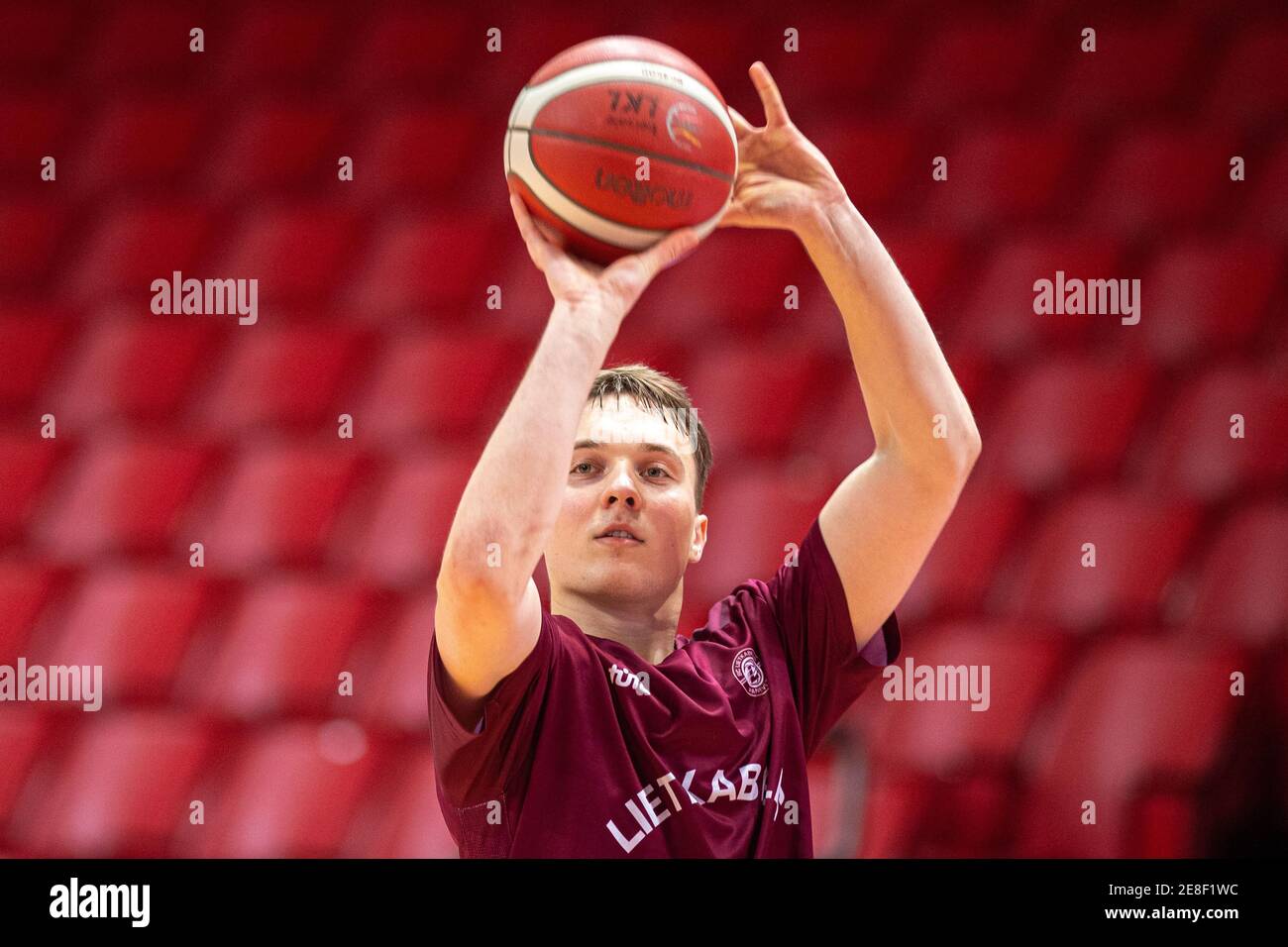 2021 01 30. Erikas Venskus - litauischer Basketballspieler Stockfoto