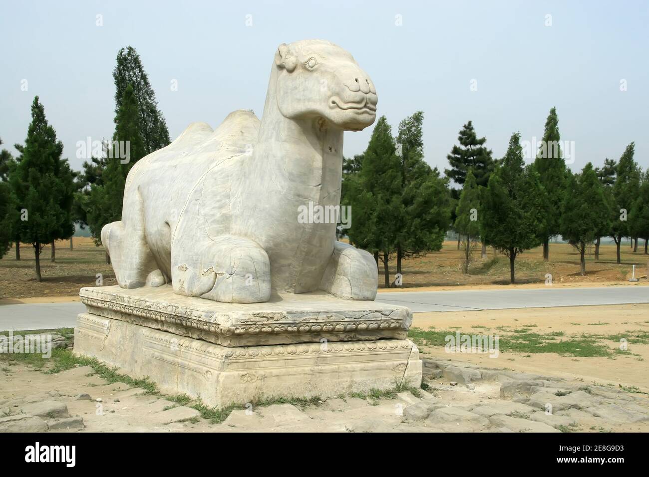 Chinesische antike Architektur, Landschaft, Nahaufnahme von Bilder, östlichen Qing-Gräber, Alcudia County, Hebei, China. Stockfoto