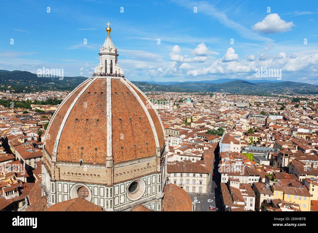 Florenz, Italien Il Duomo, Kathedrale von Florenz mit Skyline von Florenz Stockfoto