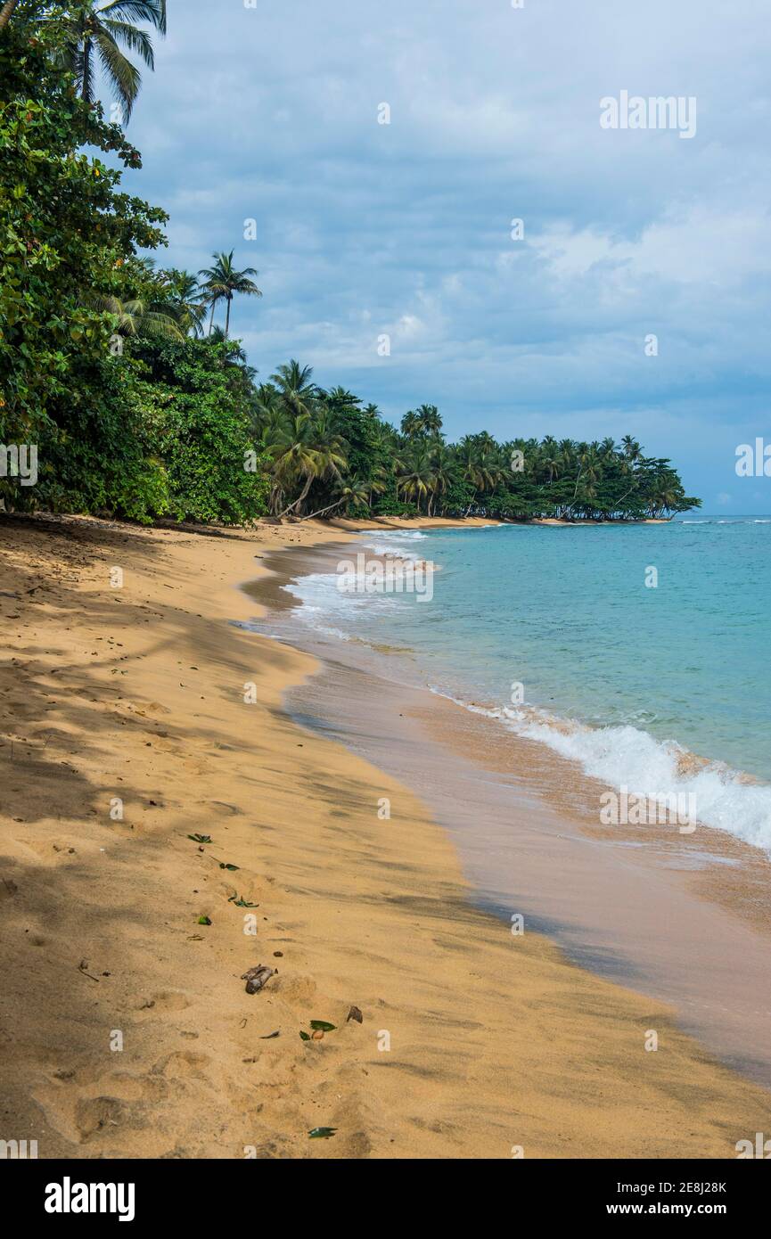 Strand Praia do Inhame, Südküste von Sao Tome, Sao Tome und Principe, Atlantik Stockfoto