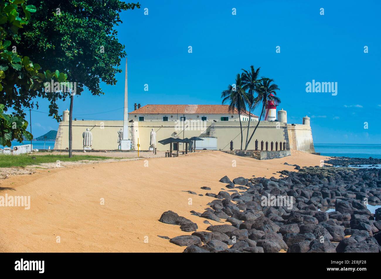 San Sebastian Fort, Stadt Sao Tome, Sao Tome und Principe, Atlantik Stockfoto