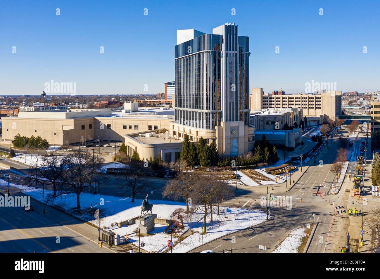 Detroit, Michigan - das MGM Grand Hotel and Casino. Stockfoto