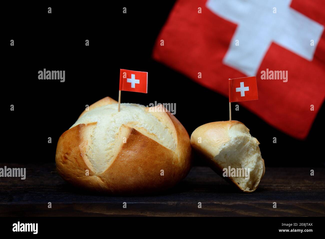 1. August-Weggen, Brioche, Nationalfeiertag, Bundesfeiertag, Schweiz Stockfoto