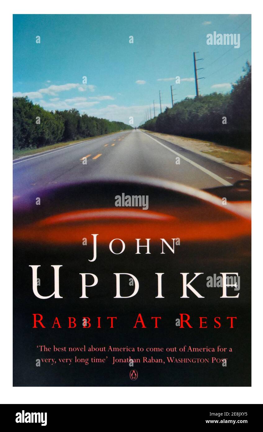 Buchcover 'Rabbit at Rest' von John Updike. Stockfoto