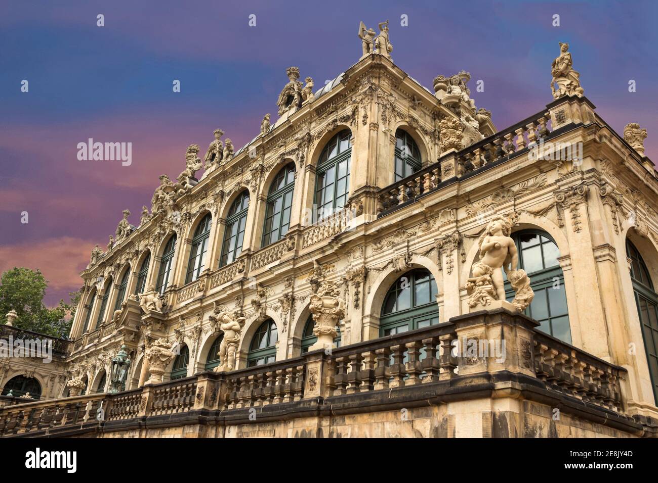 Zwinger, Kunstgalerie und Museum in Dresden, Deutschland. Stockfoto