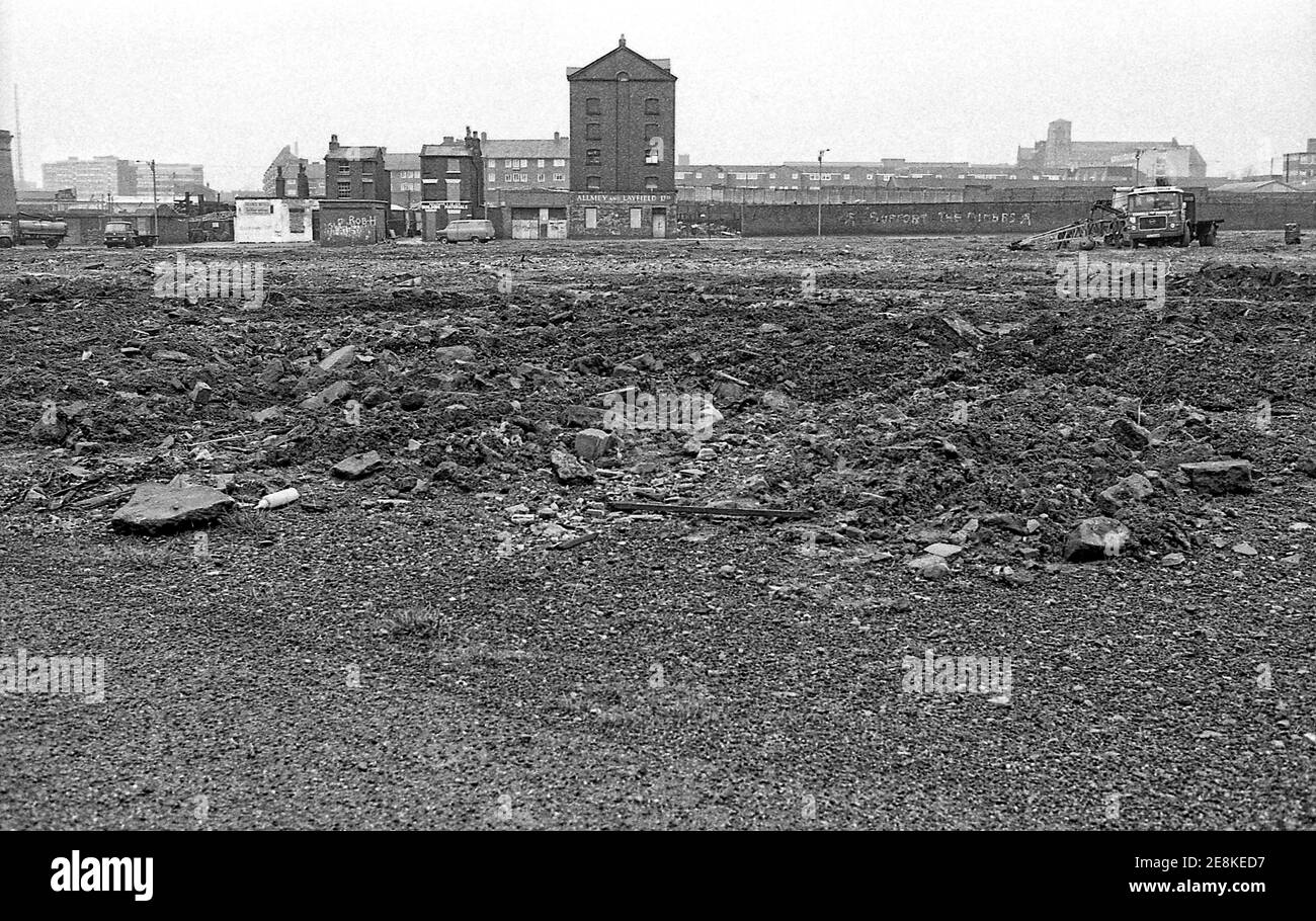 Das Innenstadtviertel von Toxteth Liverpool 8. Bilder für das Album Cover 4 der British Soul Band von 8 im Jahr 1977 Stockfoto