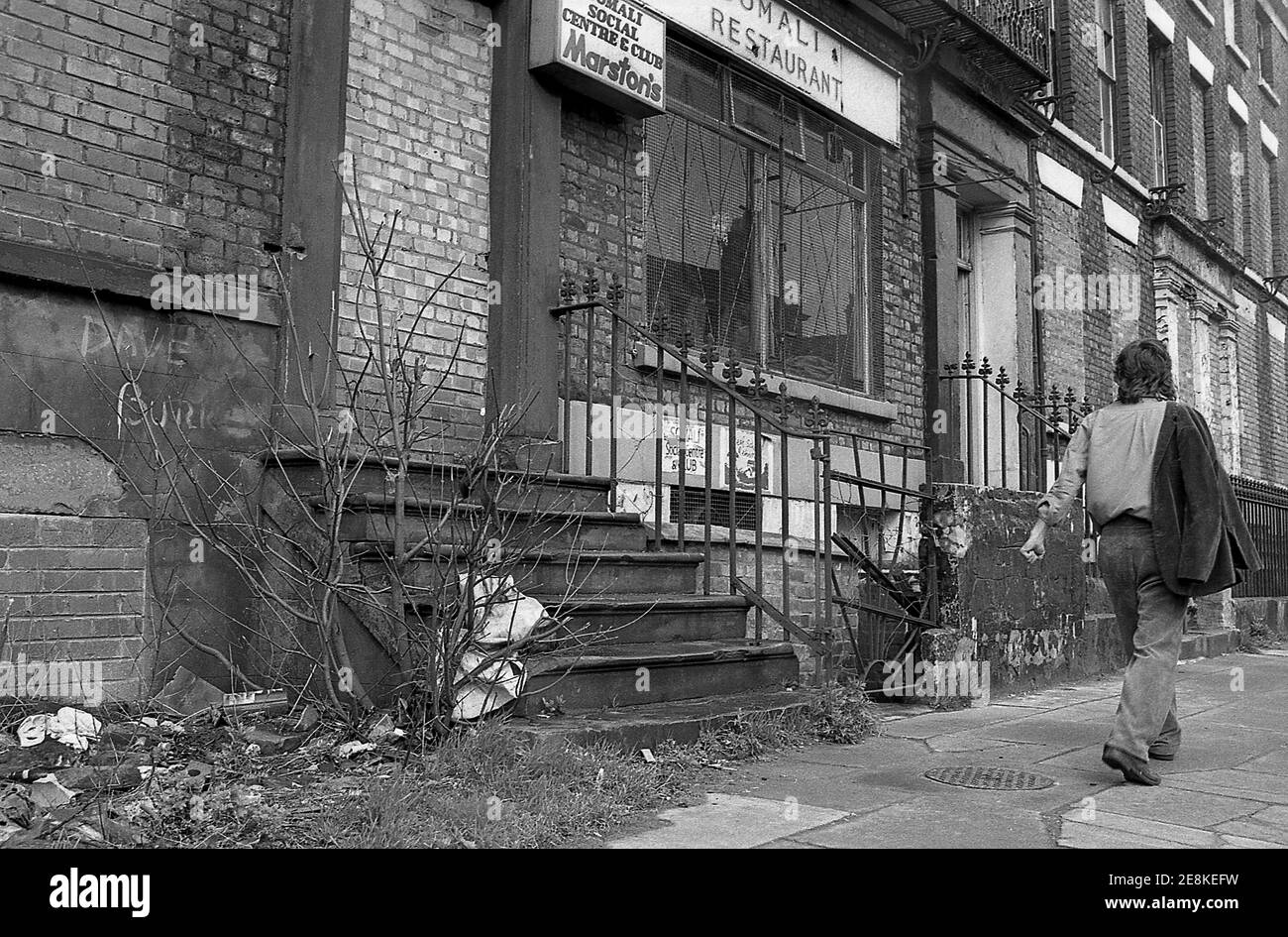 Das Innenstadtviertel von Toxteth Liverpool 8. Bilder für das Album Cover 4 der British Soul Band von 8 im Jahr 1977 Stockfoto