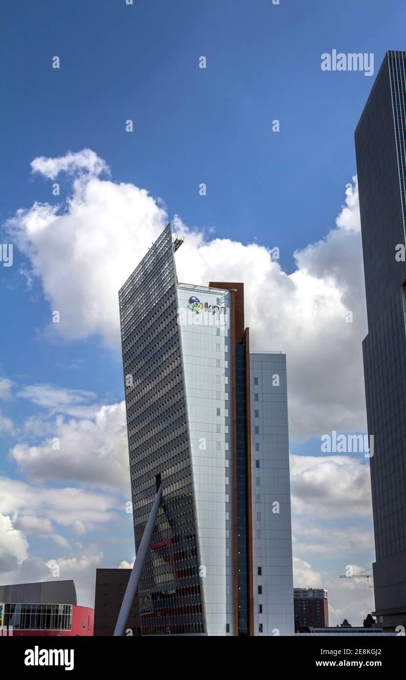 ROTTERDAM, NIEDERLANDE : KPN Telecom Building Rotterdam Süd Niederlande. Stockfoto