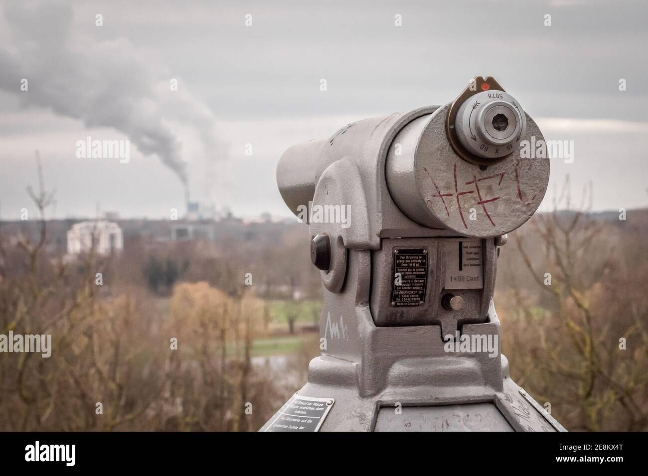 Halle (Saale) ist die größte Stadt des Bundeslandes Sachsen-Anhalt. Stockfoto