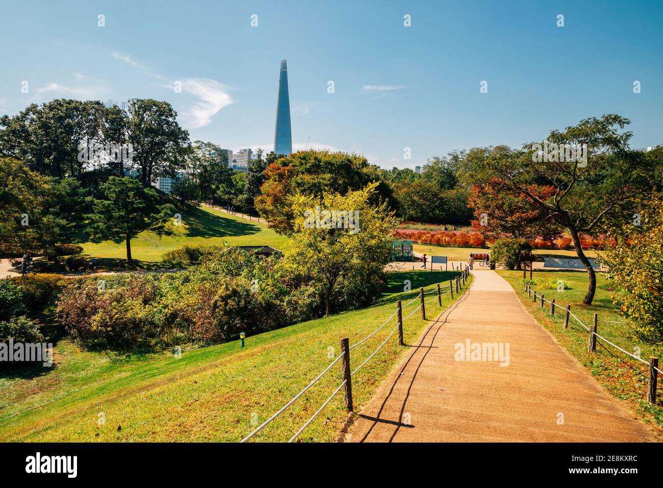 Olympic Park Trail in Seoul, Korea Stockfoto
