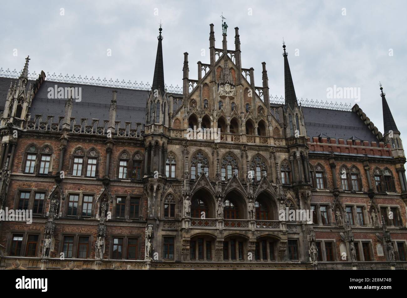 Außenansicht des Marienplatzes, München, Deutschland Stockfoto