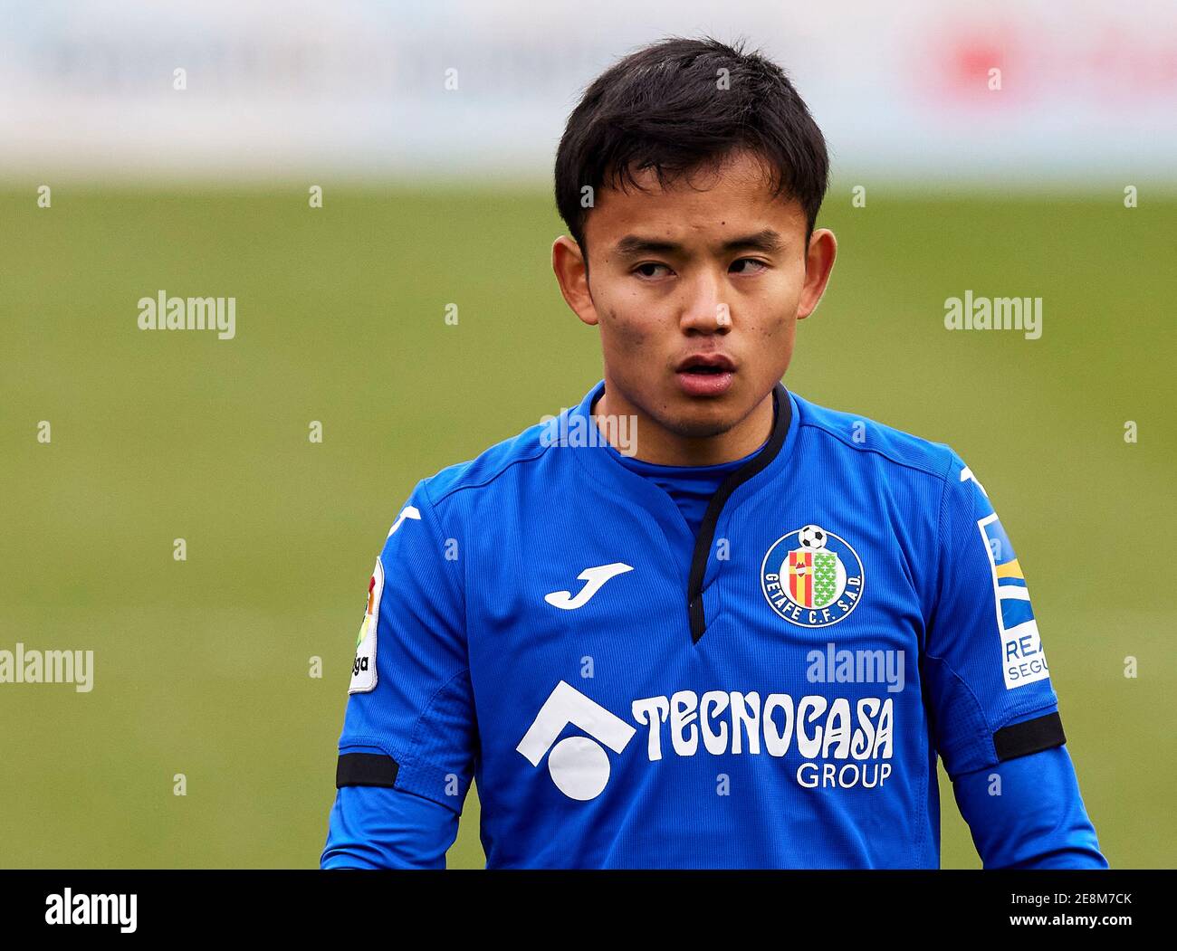 Takefusa Kubo (Getafe CF) gesehen vor der La Liga Spielrunde 21 zwischen Getafe CF und Deportivo Alaves im Alfonso Perez Stadion.(Endstand; Getafe CF 0:0 Deportivo Alaves) Stockfoto