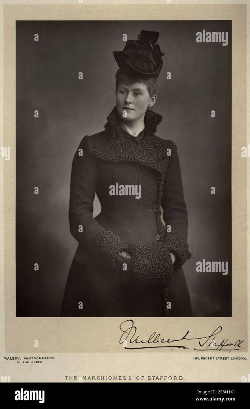 Millicent-Fanny-Sutherland-Leveson-Gower-ne-St-Clair-Erskine-Herzogin-von-Sutherland1889. Stockfoto