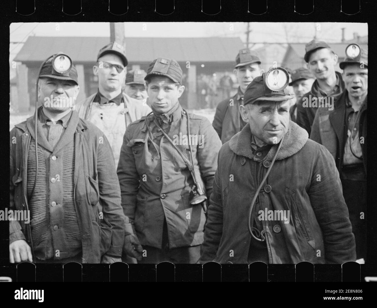 Bergleute bei American Radiator Mine, Mount Pleasant, Westmoreland County, Pennsylvania Stockfoto