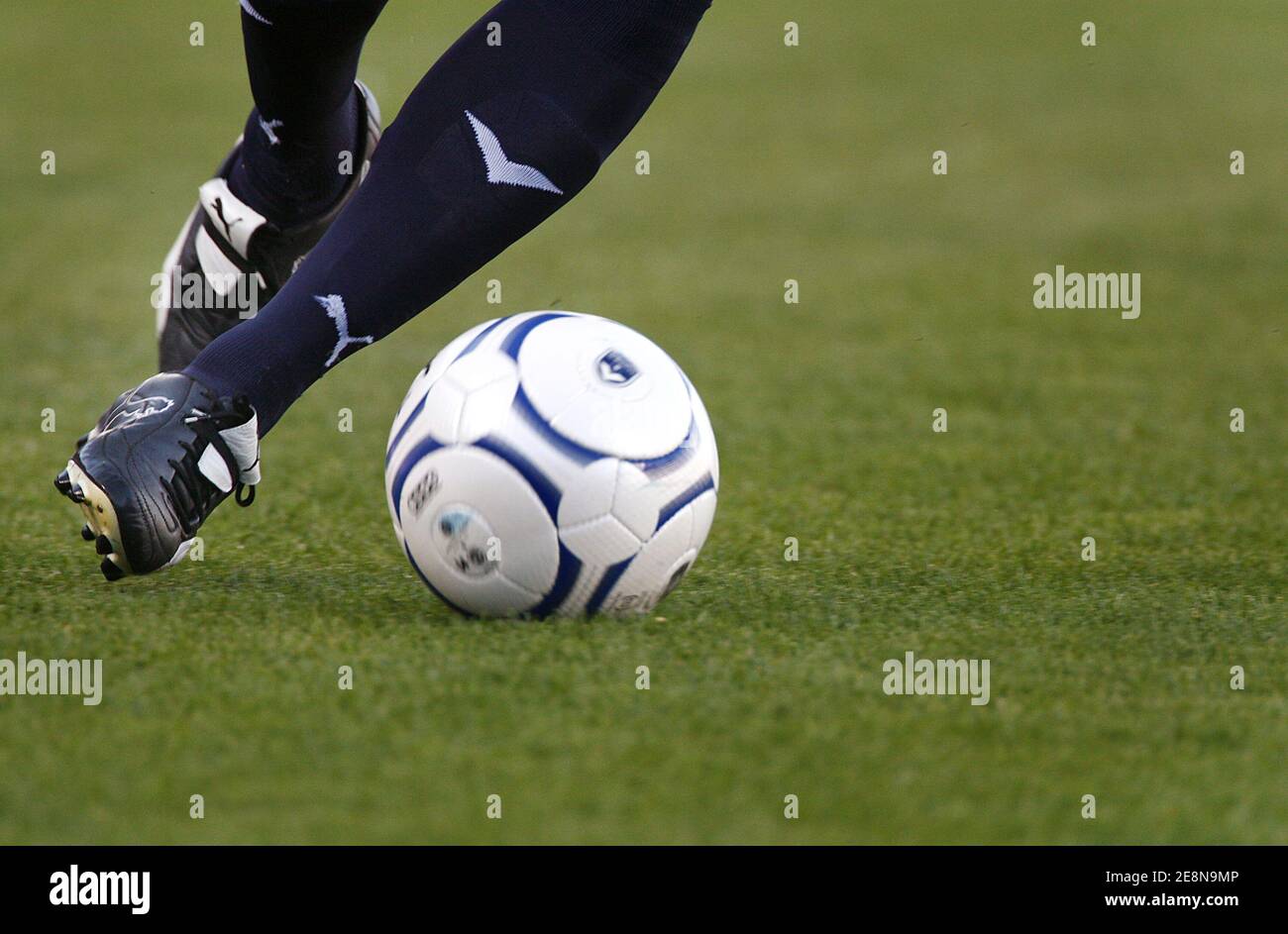 Illustration während des französischen Fußballspiels der ersten Liga, Girondins de Bordeaux gegen RC Lens in Bordeaux, Frankreich. Am 4. August 2007. Bordeaux gewann 1:0. Foto von Patrick Bernard/Cameleon/ABACAPRESS.COM Stockfoto