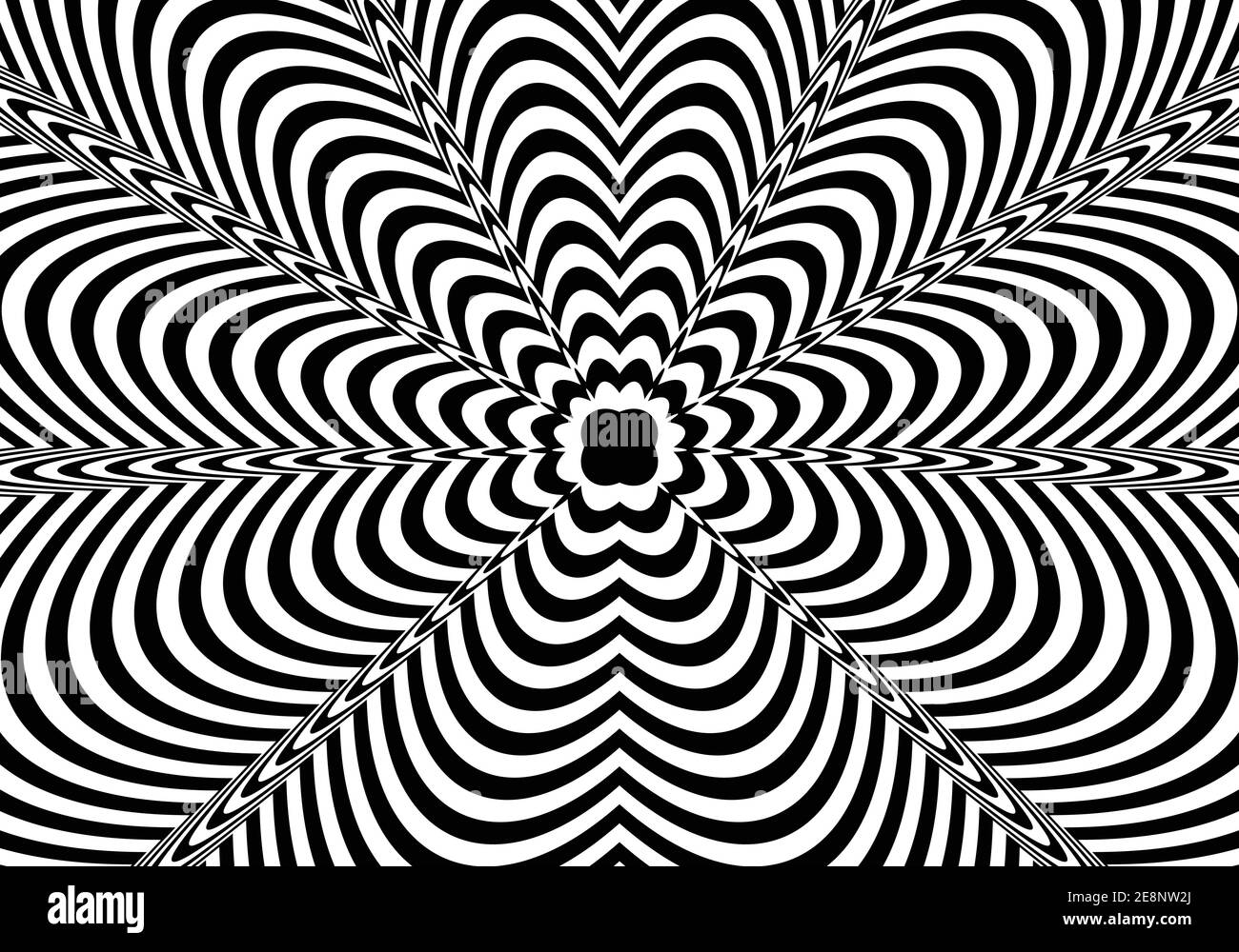 Abstrakt floral psychedelischen Hintergrund. Stock Vektor