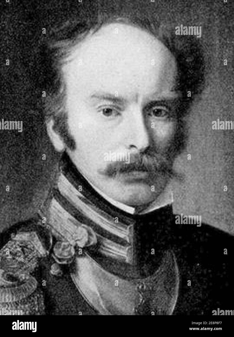 Mikael Gustaf Anckarsvärd, oljemålning AV Olof Johan Södermark, 1830. Stockfoto