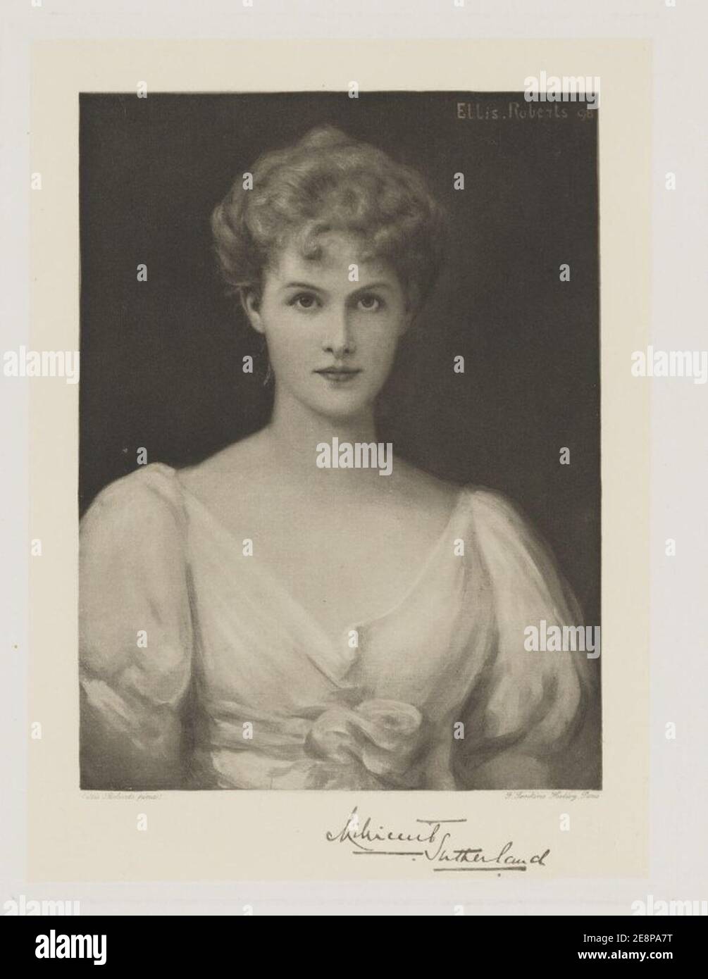 Millicent-Fanny-Sutherland-Leveson-Gower-ne-St-Clair-Erskine-Herzogin-von-Sutherland1898. Stockfoto