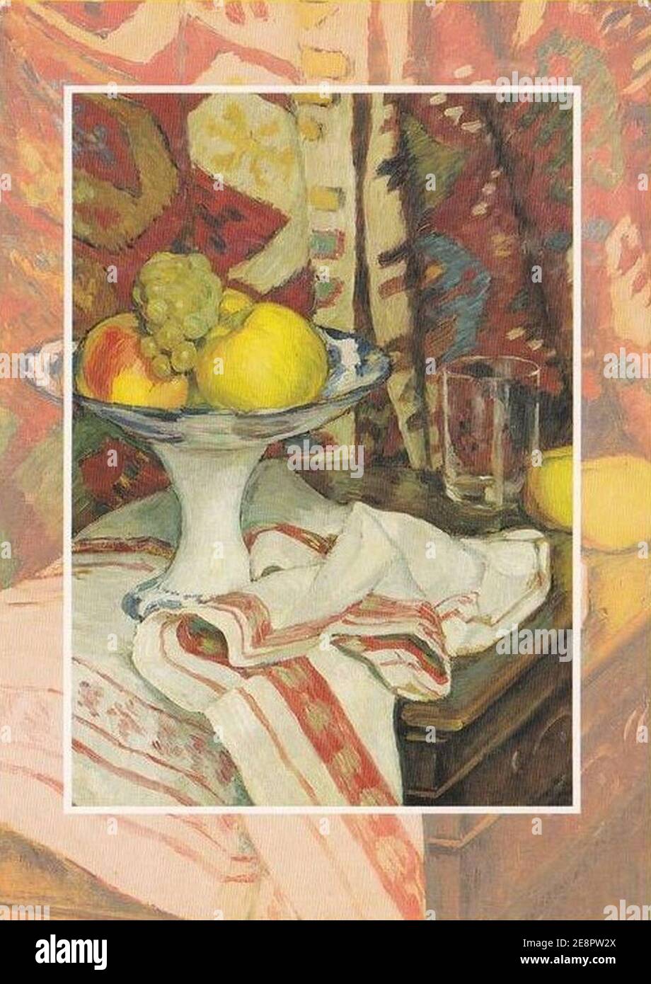 George-Daniel de Monfreid ''Nature morte à la coupé de fruits''. Stockfoto