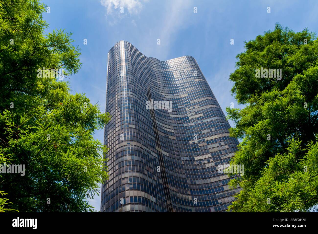 Moderne Glas- und Stahlarchitektur, Chicago, Illinois, USA Stockfoto