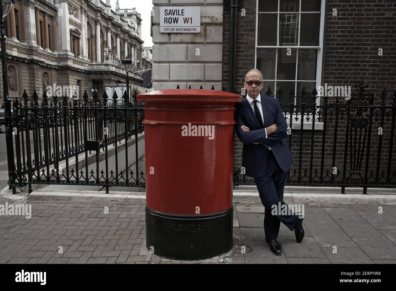 Richard James maßgeschneiderte Savile Row Schneider in London, UK Stockfoto