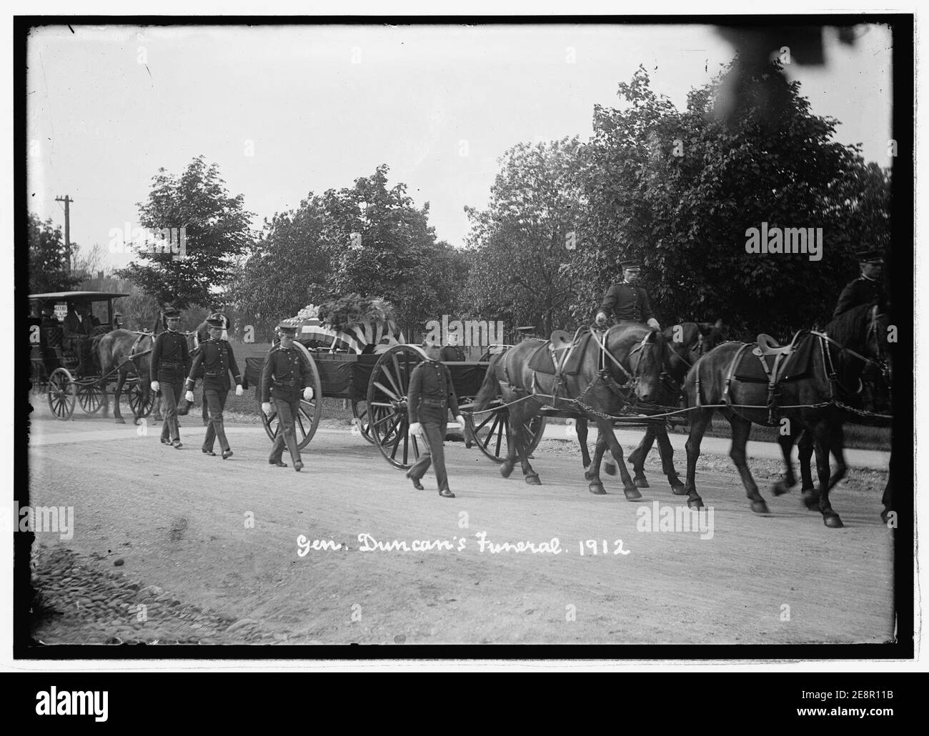 Militärisches Begräbnis, Gen. Duncan, 1912 Stockfoto