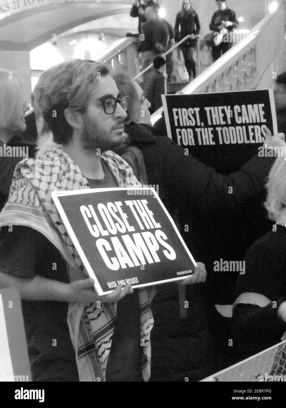 Schließt die Lager Stockfoto