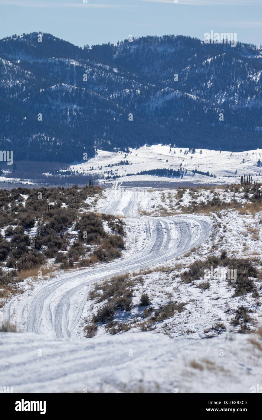 Bozeman Montana Mountain Range Stockfoto