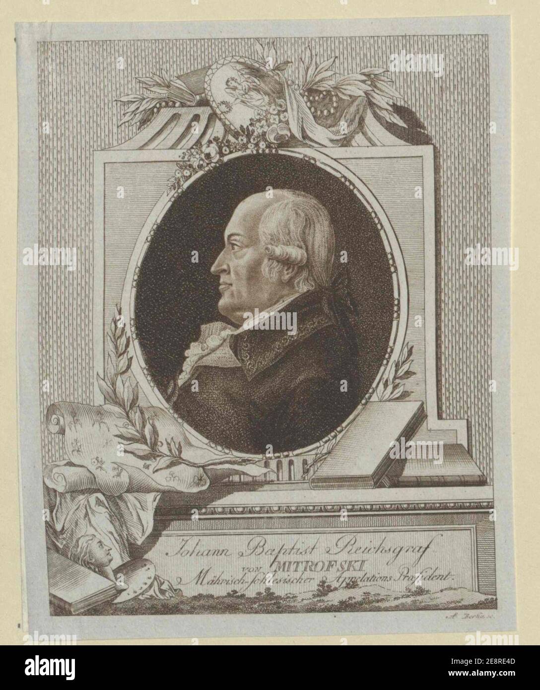 Mitterrowsky von Mitrowitz, Johann Baptist Graf (1736–1811). Stockfoto