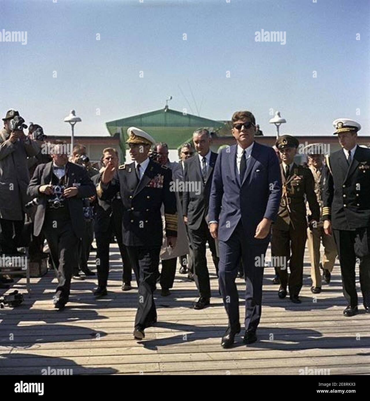 Mohammad Reza Pahlavi und John F. Kennedy in den USA (April 1962). Stockfoto