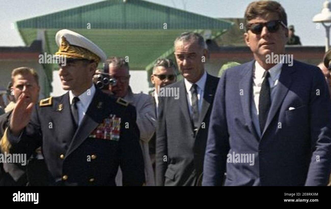 Mohammad Reza Pahlavi und John F. Kennedy in den USA - April 1962 (abgeschnitten). Stockfoto