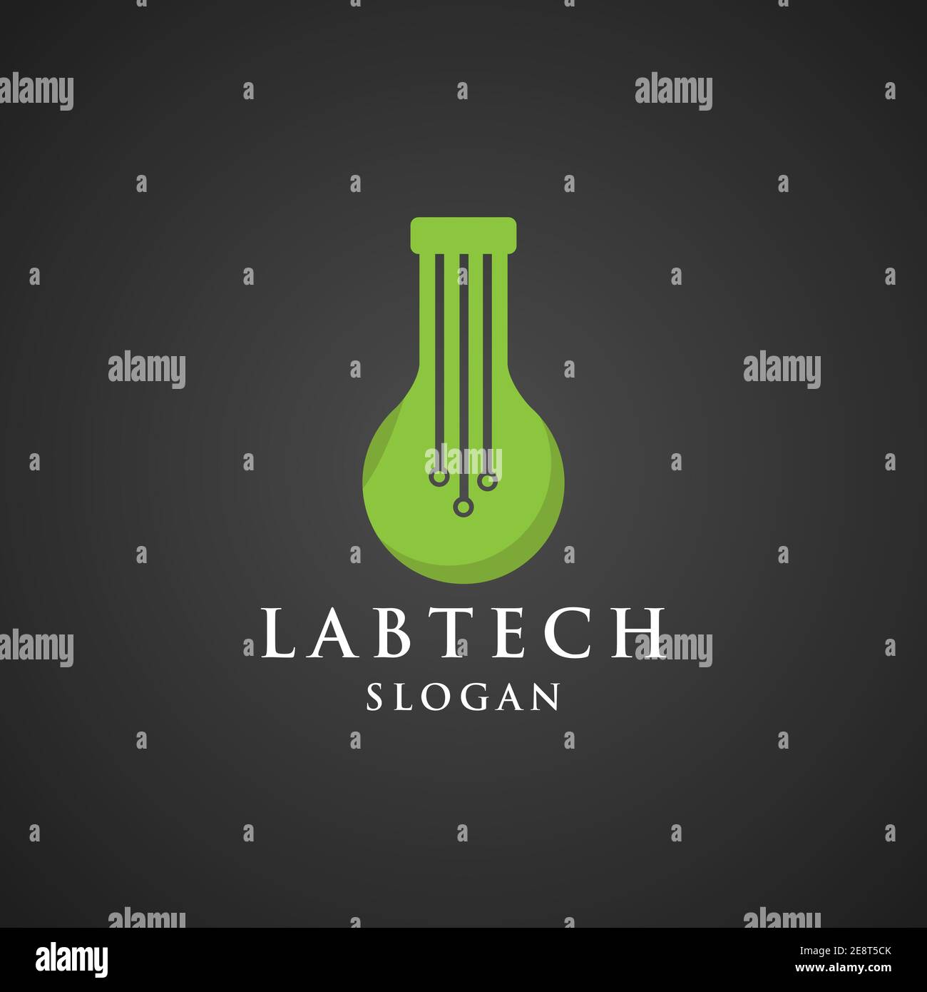 Tech Lab Logo Design Vektor Stock Vektor