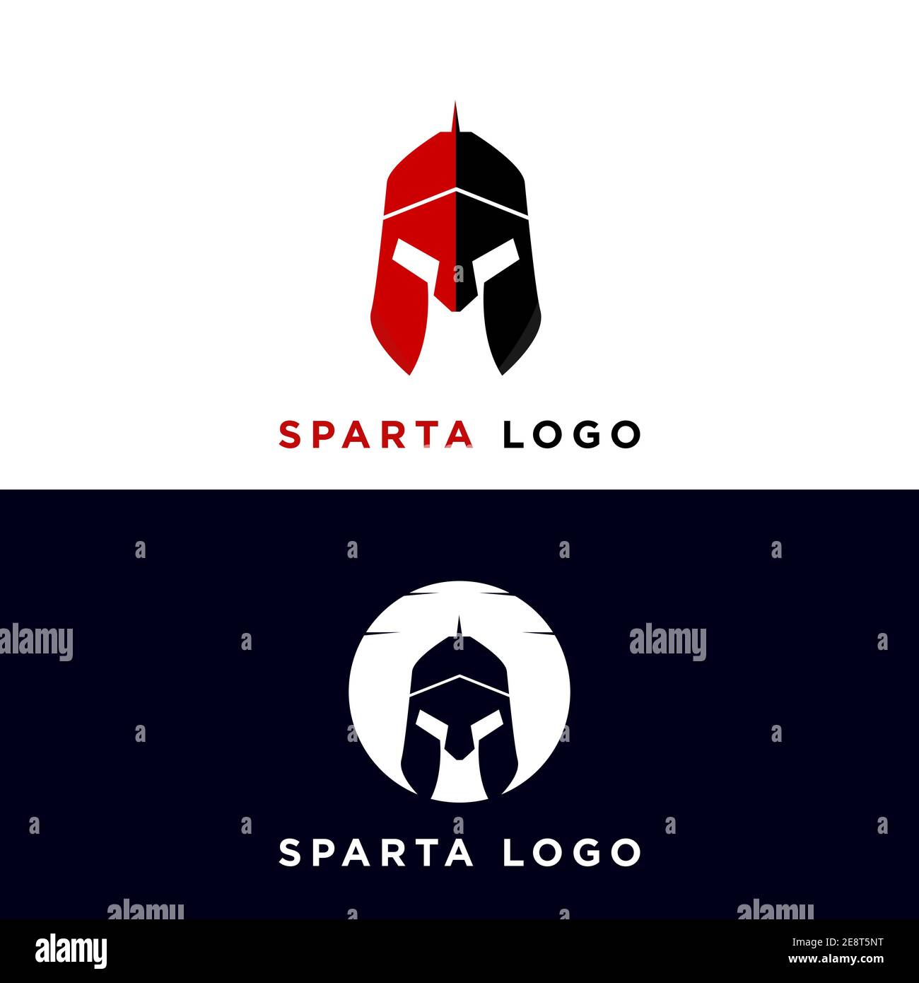 spartan Logo Design Vektor Vorlage Stock Vektor