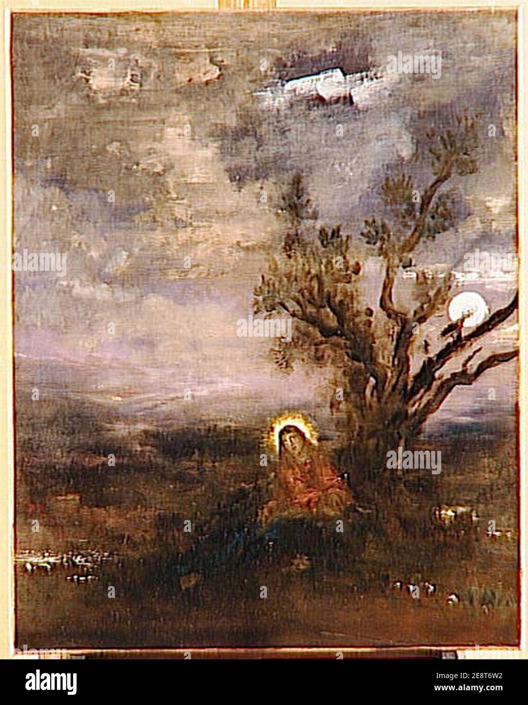 Moreau - Le Christ au jardin des oliviers, Kat. 596. Stockfoto