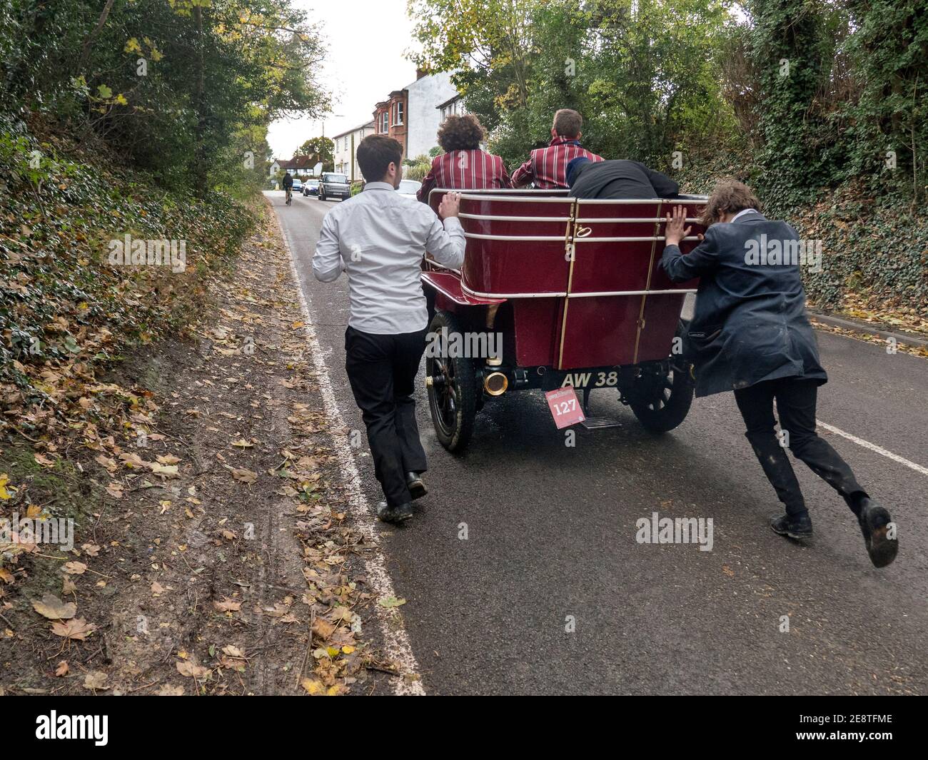 Nummer 127 A 1902 James & Browne eingegeben von Imperial College auf der London to Brighton Veteran Car Run. 2019 Stockfoto