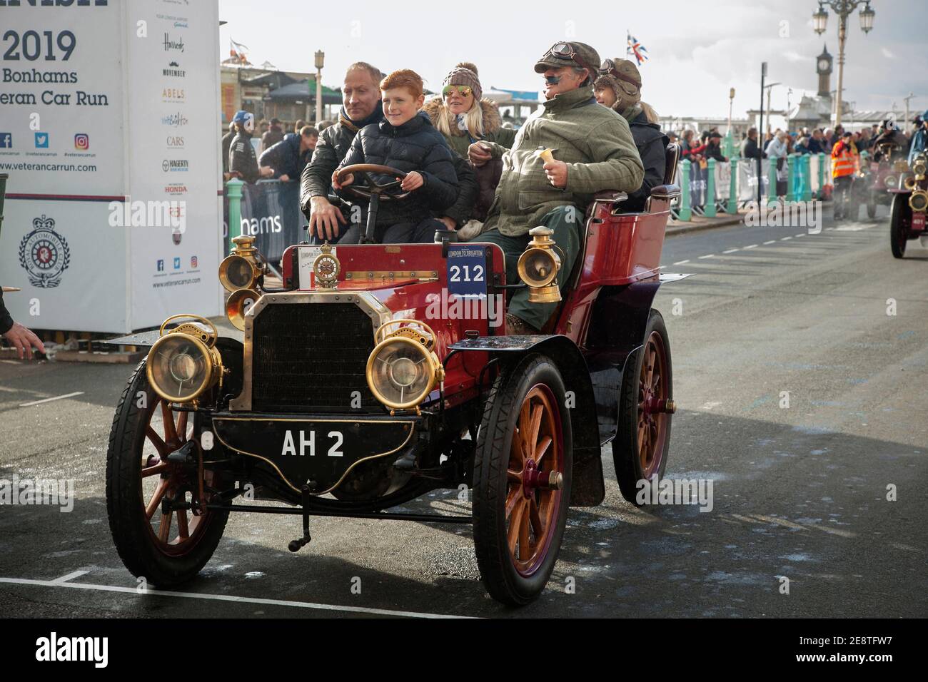 London nach Brighton Veteran Car Run. 2019 Stockfoto
