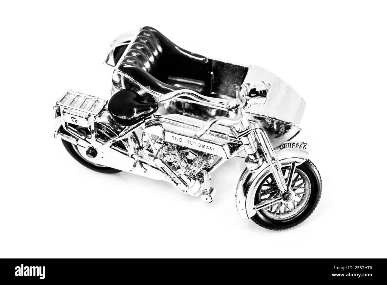 Matchbox Modelle von Gestern Y-8 Sunbeam Motorrad & Seitenwagen 1914 Stockfoto