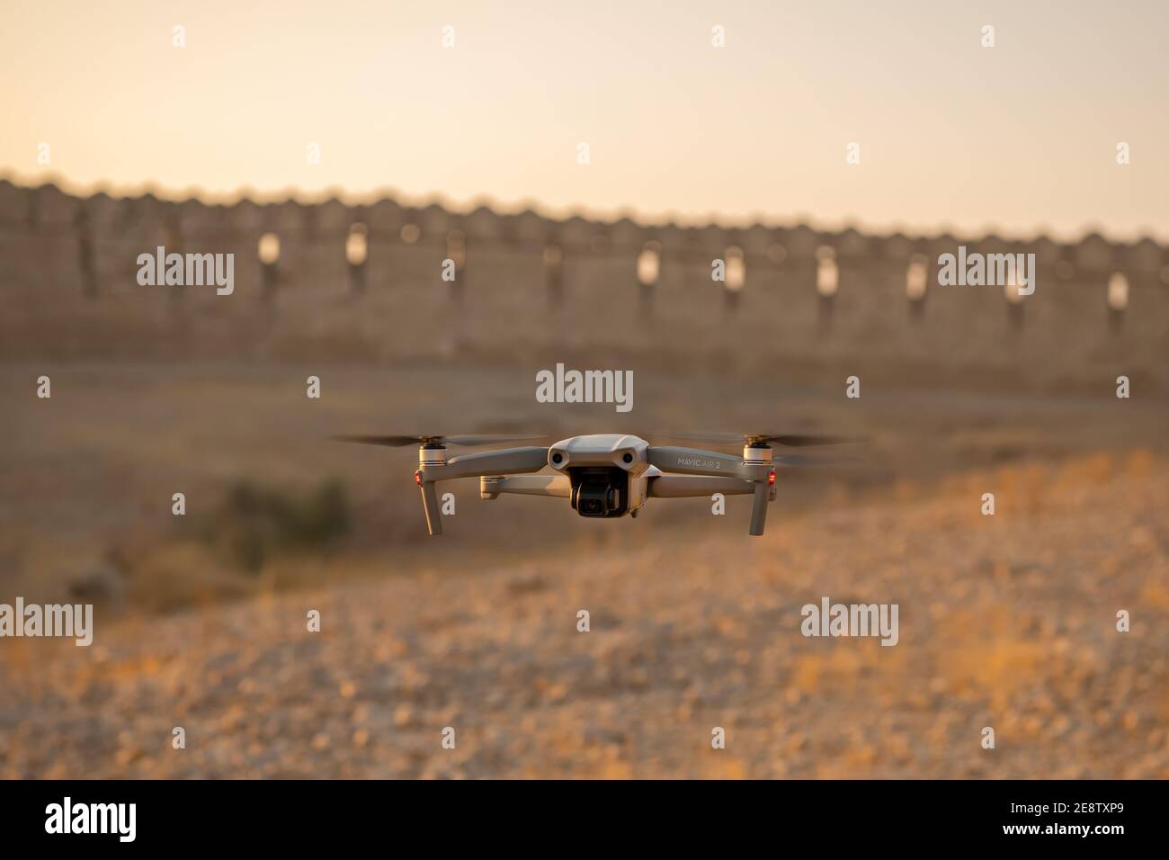 DJI Drone Mavic 2 Pro mit eingeflogender Hasselblad-Kamera Luft Stockfoto