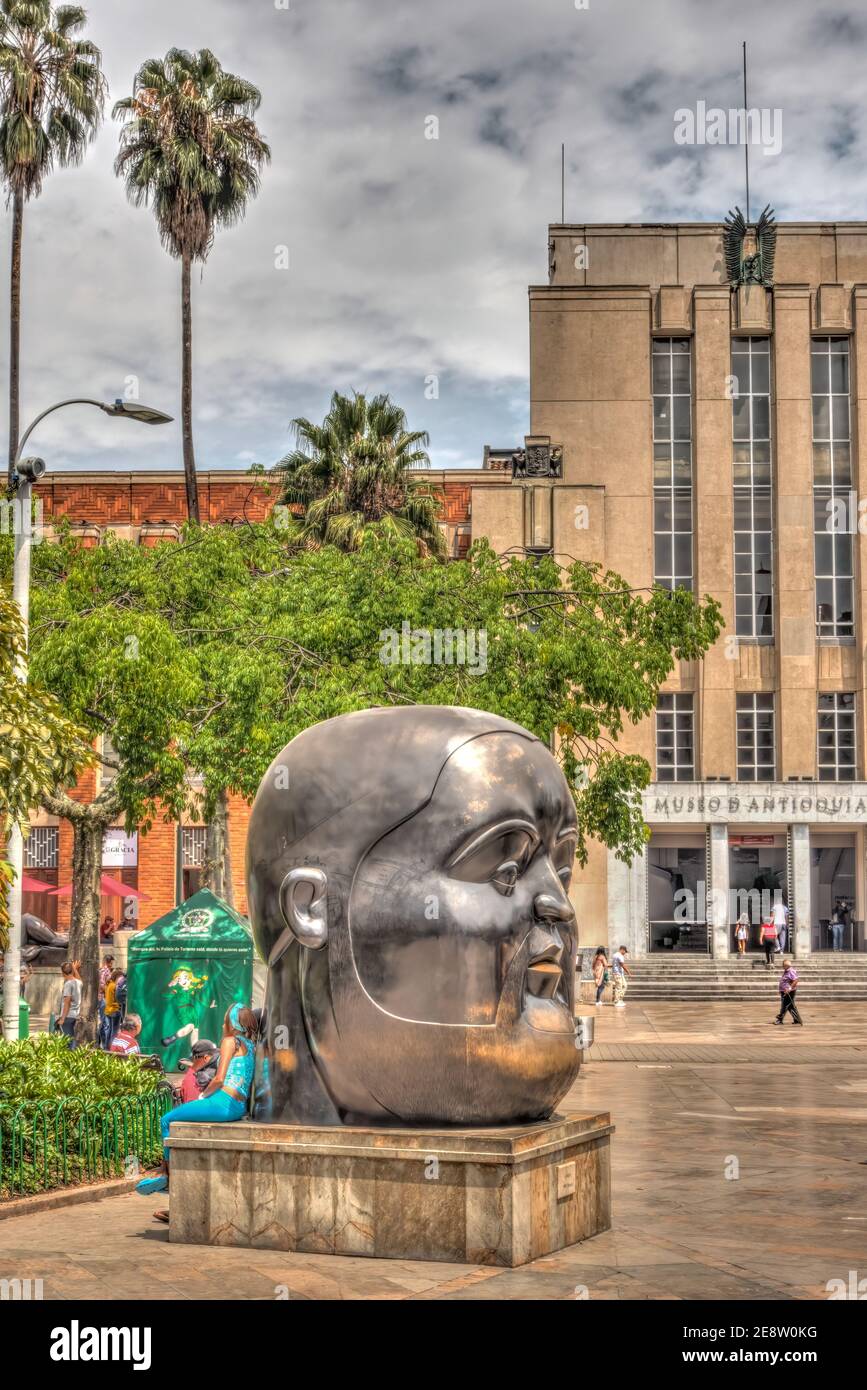 Medellin Stadtzentrum, HDR Bild Stockfoto