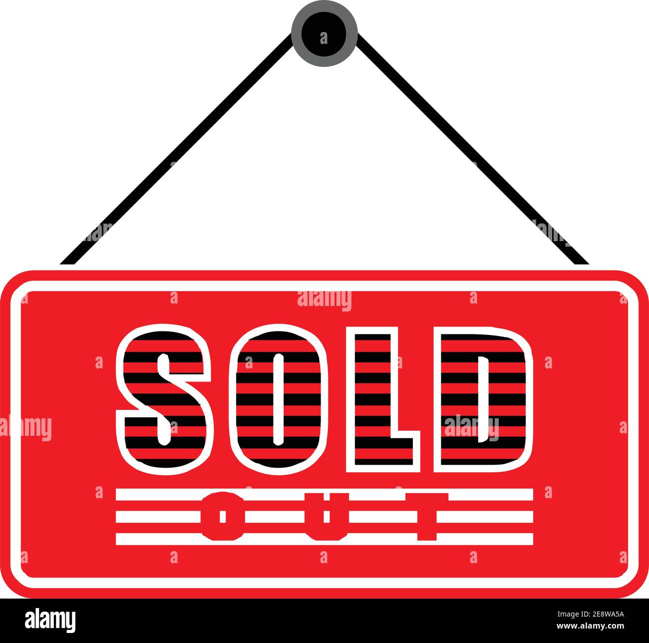 Ausverkaufte Icon Concept Design Logo Concept Graphic Design Stock Vektor