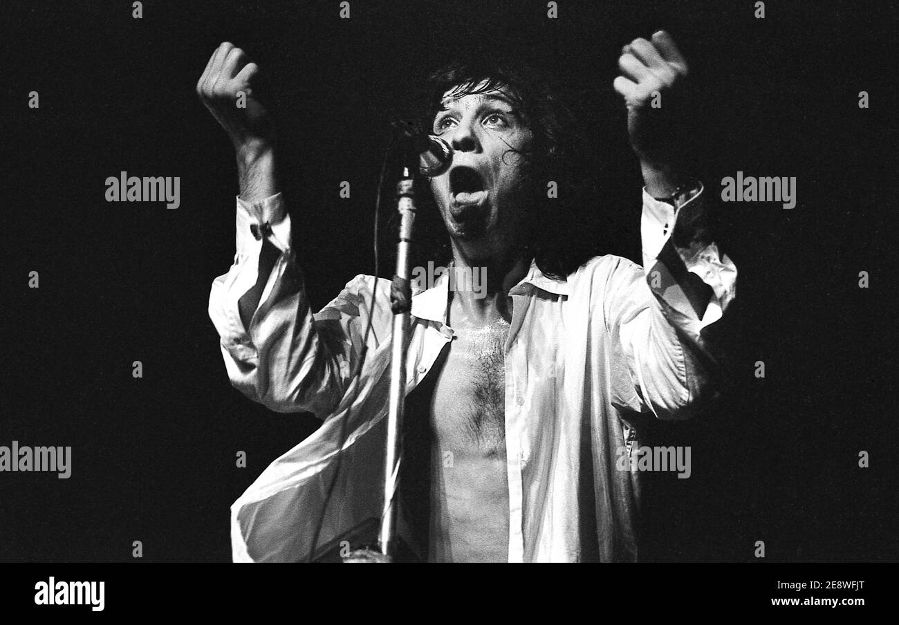 Das britische Folk Rock Duo John Otway und Wild Willy Barrett Live in London 1978 Stockfoto