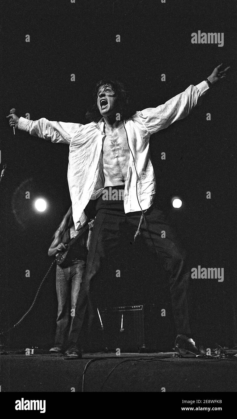 Das britische Folk Rock Duo John Otway und Wild Willy Barrett Live in London 1978 Stockfoto