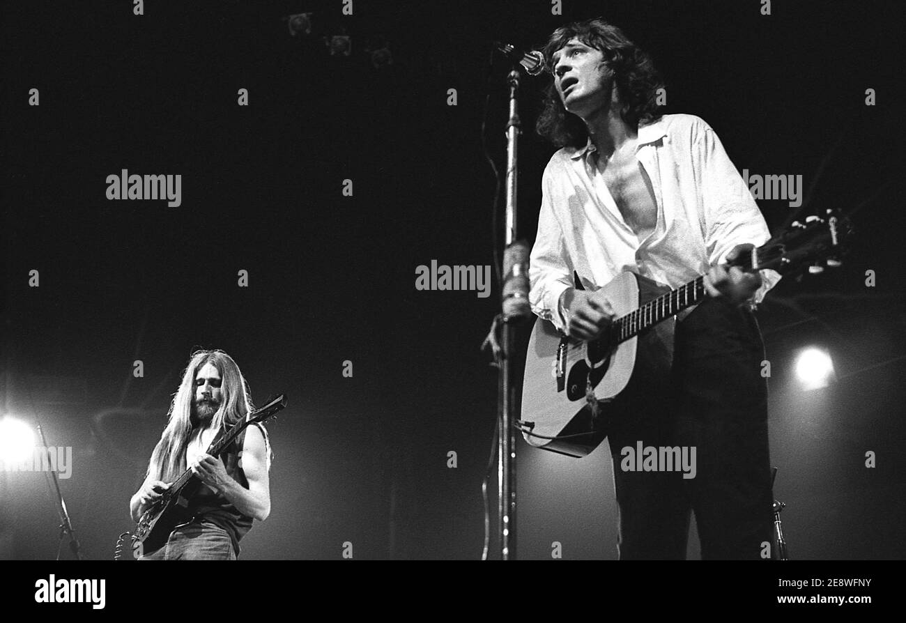 Das britische Folk Rock Duo John Otway und Wild Willy Barrett Live in London 1978 Stockfoto