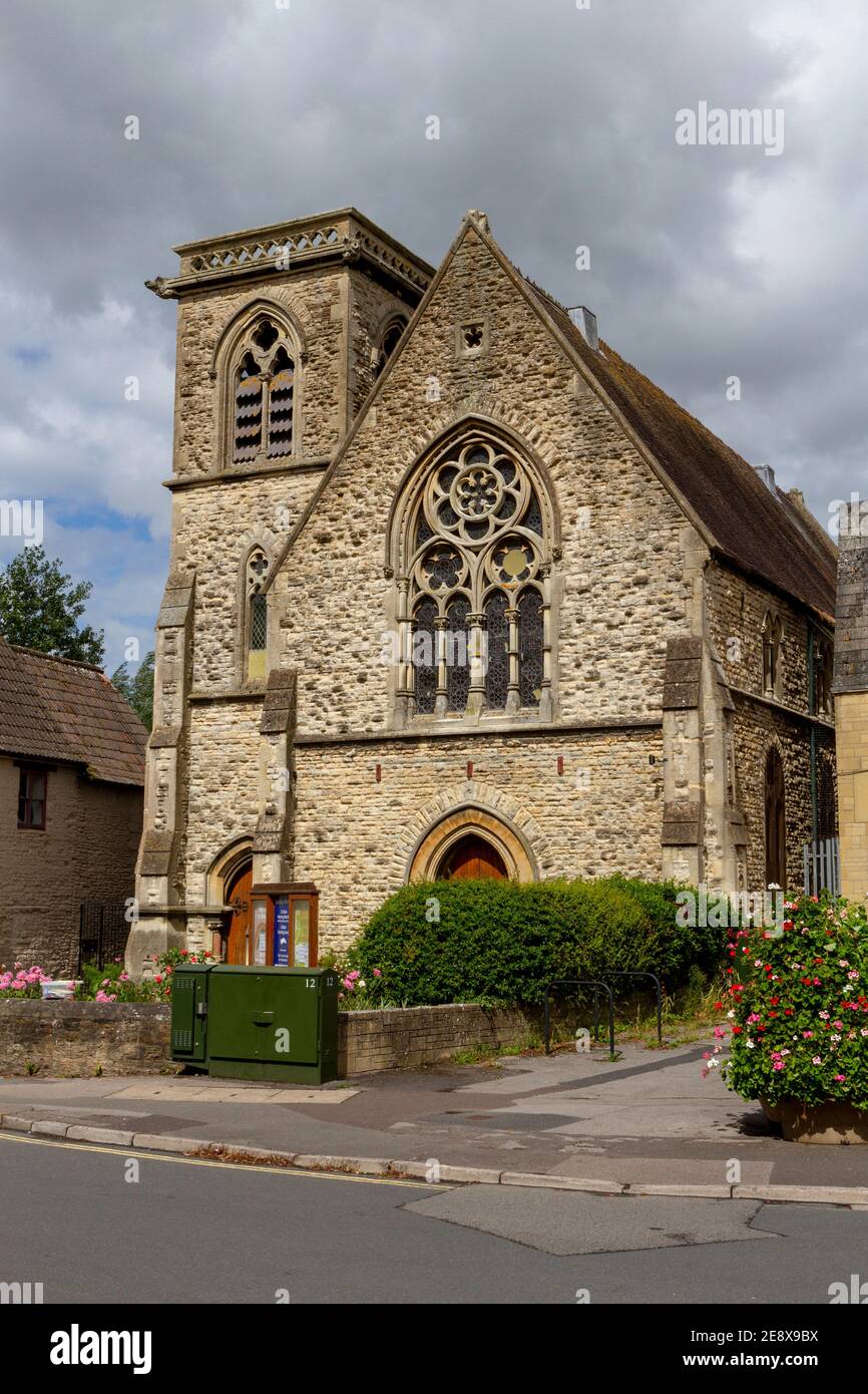 Die Calne Free Church ist eine unabhängige evangelische Kirche der Bibel, Church Street, Calne, Wiltshire, Großbritannien. Stockfoto